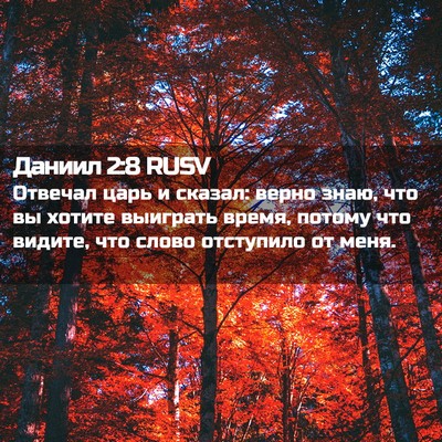 Picture 02 - Даниил 2:8 RUSV - Отвечал царь и сказал: - Bible Verse Picture