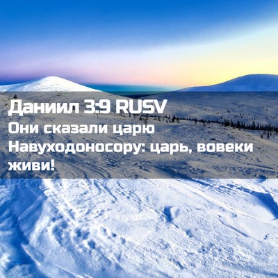 Picture 02 - Даниил 3:9 RUSV - Они сказали царю - Bible Verse Picture