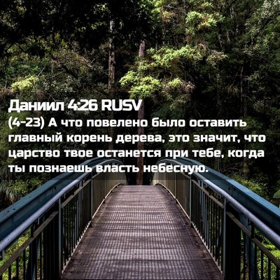 Picture 02 - Даниил 4:26 RUSV - (4-23) А что повелено было - Bible Verse Picture