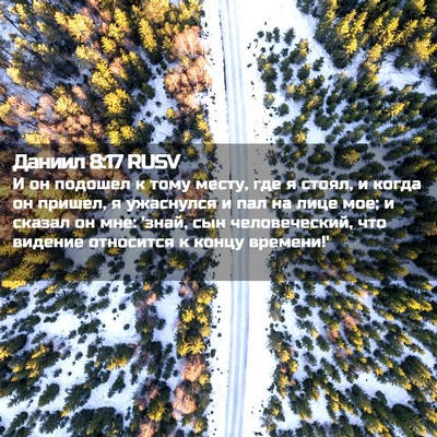 Picture 02 - Даниил 8:17 RUSV - И он подошел к тому месту, - Bible Verse Picture