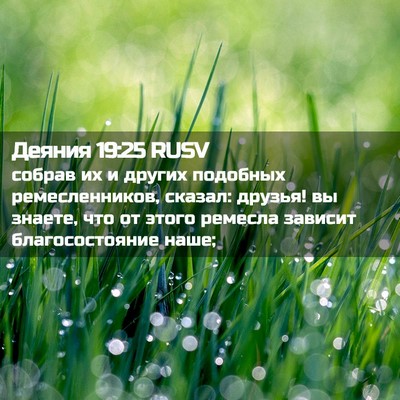 Picture 02 - Деяния 19:25 RUSV - собрав их и других - Bible Verse Picture