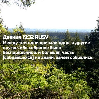 Picture 02 - Деяния 19:32 RUSV - Между тем одни кричали - Bible Verse Picture