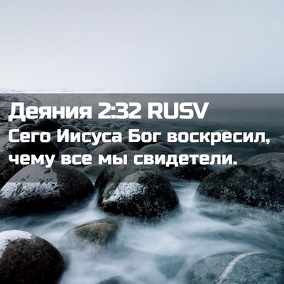 Picture 02 - Деяния 2:32 RUSV - Сего Иисуса Бог воскресил, - Bible Verse Picture