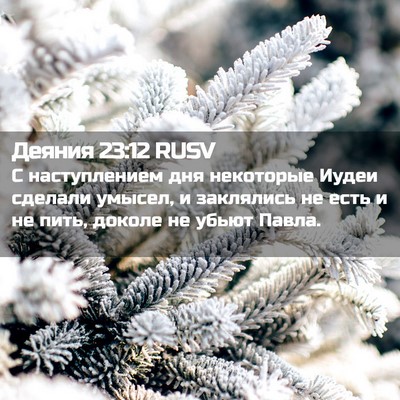 Picture 02 - Деяния 23:12 RUSV - С наступлением дня - Bible Verse Picture