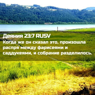 Picture 02 - Деяния 23:7 RUSV - Когда же он сказал это, - Bible Verse Picture