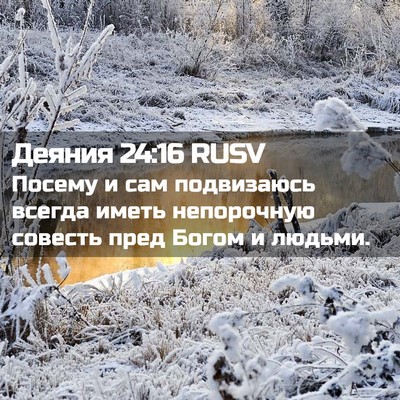 Picture 02 - Деяния 24:16 RUSV - Посему и сам подвизаюсь - Bible Verse Picture