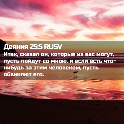 Picture 02 - Деяния 25:5 RUSV - Итак, сказал он, которые из - Bible Verse Picture