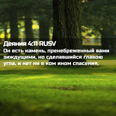Picture 02 - Деяния 4:11 RUSV - Он есть камень, - Bible Verse Picture