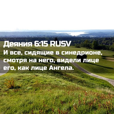 Picture 02 - Деяния 6:15 RUSV - И все, сидящие в - Bible Verse Picture