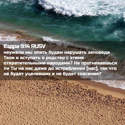 Picture 02 - Ездра 9:14 RUSV - неужели мы опять будем - Bible Verse Picture