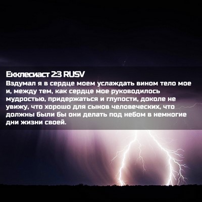 Picture 02 - Екклесиаст 2:3 RUSV - Вздумал я в сердце моем - Bible Verse Picture