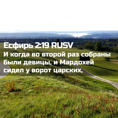 Picture 02 - Есфирь 2:19 RUSV - И когда во второй раз - Bible Verse Picture