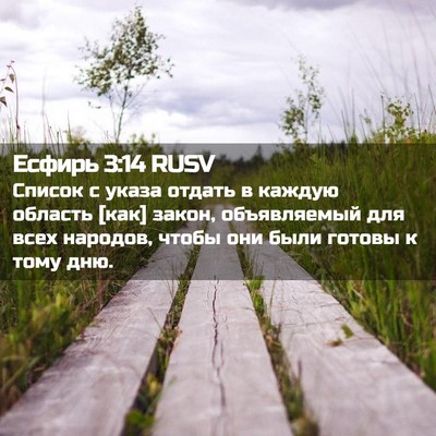 Picture 02 - Есфирь 3:14 RUSV - Список с указа отдать в - Bible Verse Picture