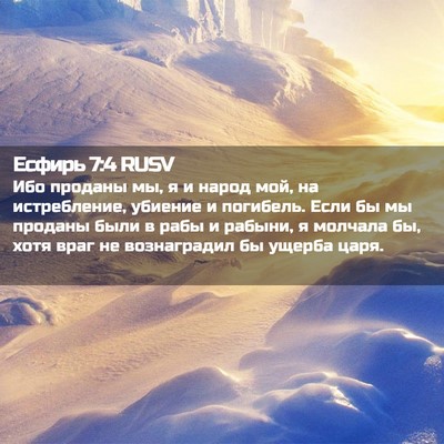 Picture 02 - Есфирь 7:4 RUSV - Ибо проданы мы, я и народ - Bible Verse Picture