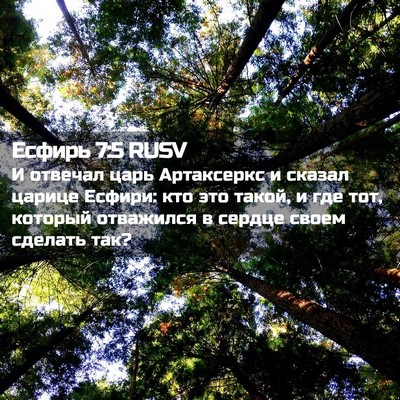 Picture 02 - Есфирь 7:5 RUSV - И отвечал царь Артаксеркс - Bible Verse Picture