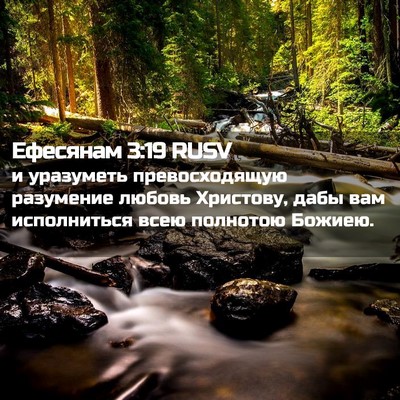 Picture 02 - Ефесянам 3:19 RUSV - и уразуметь превосходящую - Bible Verse Picture