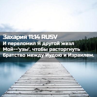 Picture 02 - Захария 11:14 RUSV - И переломил Я другой жезл - Bible Verse Picture