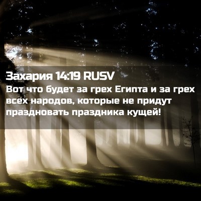 Picture 02 - Захария 14:19 RUSV - Вот что будет за грех - Bible Verse Picture