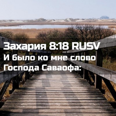 Picture 02 - Захария 8:18 RUSV - И было ко мне слово Господа - Bible Verse Picture