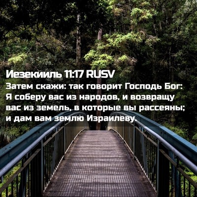 Picture 02 - Иезекииль 11:17 RUSV - Затем скажи: так говорит - Bible Verse Picture
