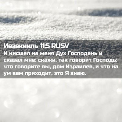 Picture 02 - Иезекииль 11:5 RUSV - И нисшел на меня Дух - Bible Verse Picture