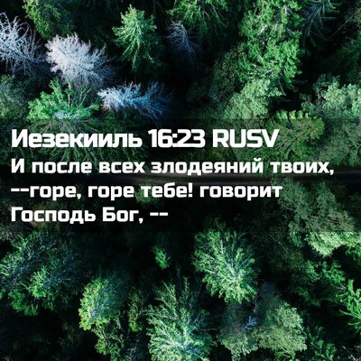 Picture 02 - Иезекииль 16:23 RUSV - И после всех злодеяний - Bible Verse Picture