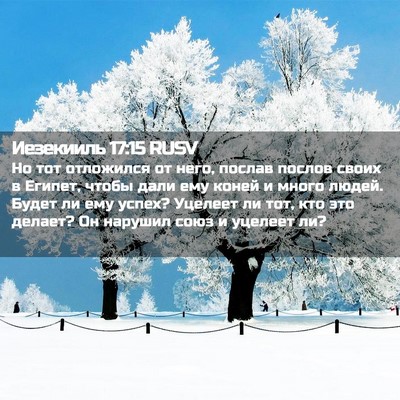 Picture 02 - Иезекииль 17:15 RUSV - Но тот отложился от него, - Bible Verse Picture
