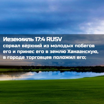 Picture 02 - Иезекииль 17:4 RUSV - сорвал верхний из молодых - Bible Verse Picture