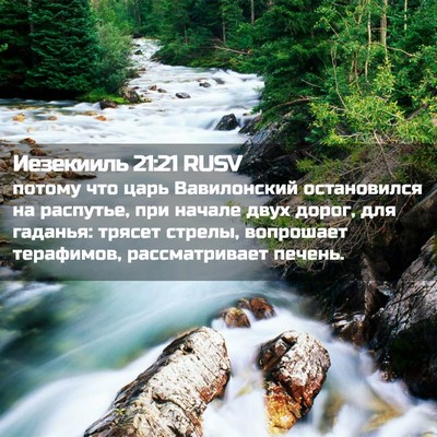 Picture 02 - Иезекииль 21:21 RUSV - потому что царь - Bible Verse Picture