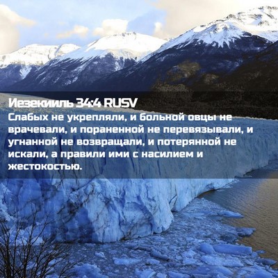 Picture 02 - Иезекииль 34:4 RUSV - Слабых не укрепляли, и - Bible Verse Picture