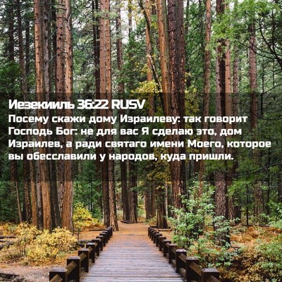 Picture 02 - Иезекииль 36:22 RUSV - Посему скажи дому - Bible Verse Picture