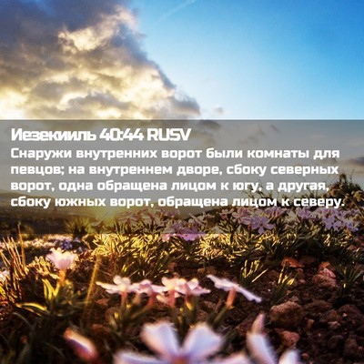 Picture 02 - Иезекииль 40:44 RUSV - Снаружи внутренних ворот - Bible Verse Picture