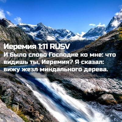Picture 02 - Иеремия 1:11 RUSV - И было слово Господне ко - Bible Verse Picture