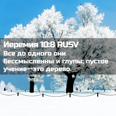 Picture 02 - Иеремия 10:8 RUSV - Все до одного они - Bible Verse Picture