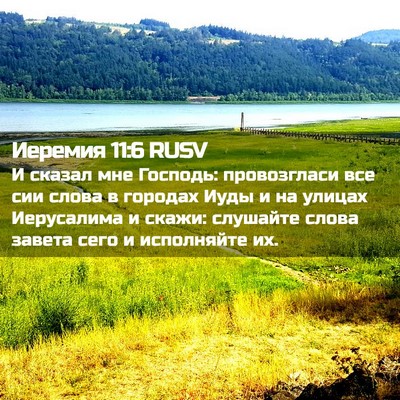 Picture 02 - Иеремия 11:6 RUSV - И сказал мне Господь: - Bible Verse Picture