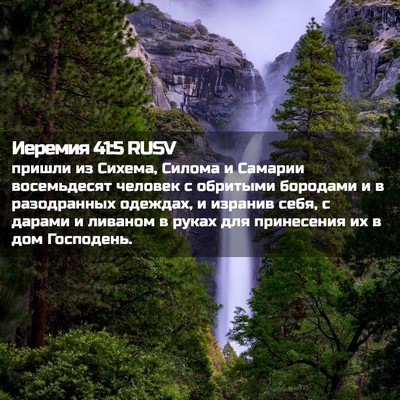 Picture 02 - Иеремия 41:5 RUSV - пришли из Сихема, Силома и - Bible Verse Picture
