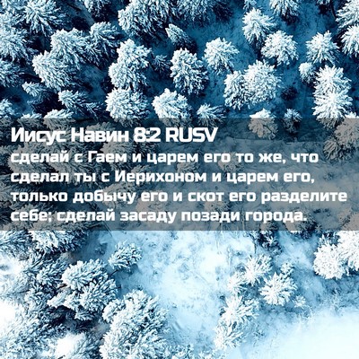 Picture 02 - Иисус Навин 8:2 RUSV - сделай с Гаем и царем его - Bible Verse Picture