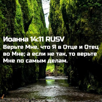 Picture 02 - Иоанна 14:11 RUSV - Верьте Мне, что Я в Отце и - Bible Verse Picture