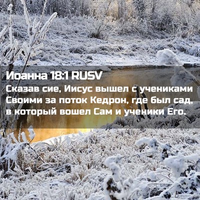 Picture 02 - Иоанна 18:1 RUSV - Сказав сие, Иисус вышел с - Bible Verse Picture