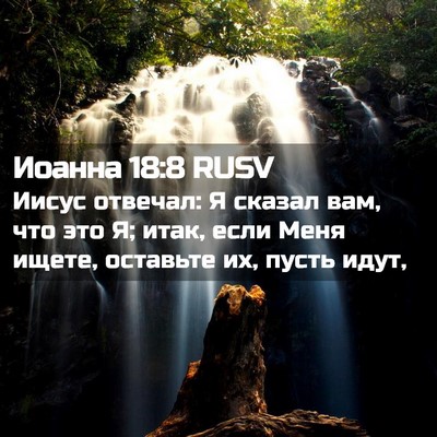 Picture 02 - Иоанна 18:8 RUSV - Иисус отвечал: Я сказал - Bible Verse Picture