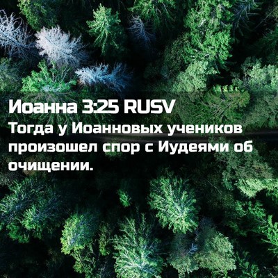 Picture 02 - Иоанна 3:25 RUSV - Тогда у Иоанновых учеников - Bible Verse Picture