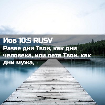 Picture 02 - Иов 10:5 RUSV - Разве дни Твои, как дни - Bible Verse Picture