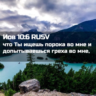 Picture 02 - Иов 10:6 RUSV - что Ты ищешь порока во мне - Bible Verse Picture
