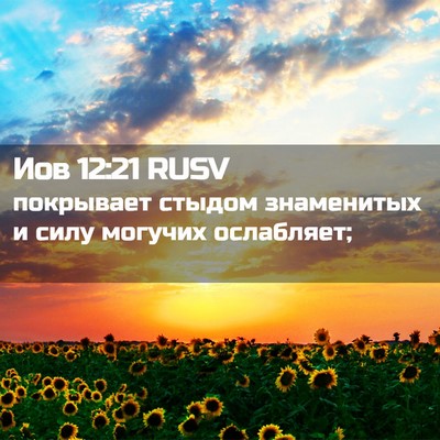 Picture 02 - Иов 12:21 RUSV - покрывает стыдом - Bible Verse Picture
