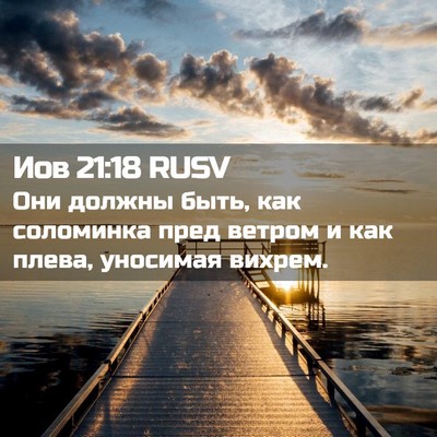 Picture 02 - Иов 21:18 RUSV - Они должны быть, как - Bible Verse Picture