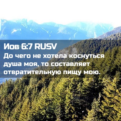 Picture 02 - Иов 6:7 RUSV - До чего не хотела - Bible Verse Picture