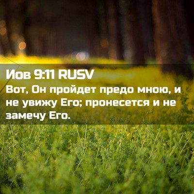 Picture 02 - Иов 9:11 RUSV - Вот, Он пройдет предо мною, - Bible Verse Picture