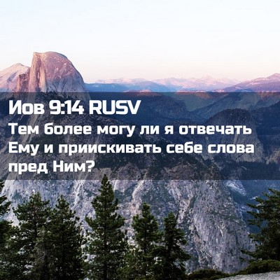 Picture 02 - Иов 9:14 RUSV - Тем более могу ли я - Bible Verse Picture