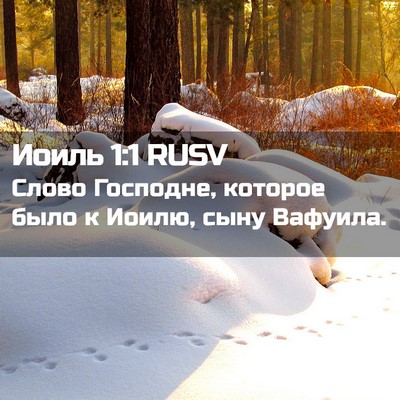 Picture 02 - Иоиль 1:1 RUSV - Слово Господне, которое - Bible Verse Picture