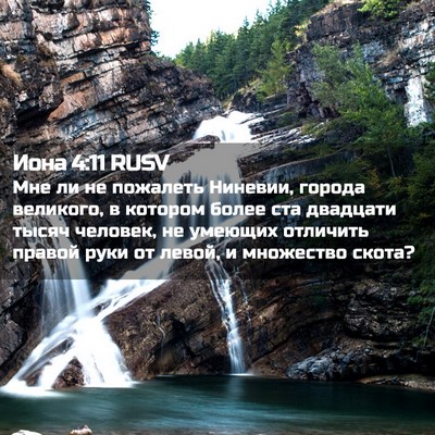 Picture 02 - Иона 4:11 RUSV - Мне ли не пожалеть Ниневии, - Bible Verse Picture